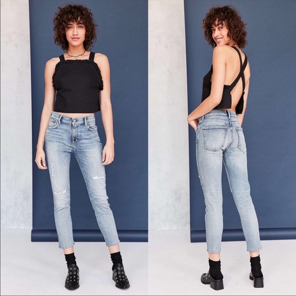 AGOLDE Sophie crop distressed skinny jean size 29 FINAL PRICE DROP. NO OFFERS - Picture 2 of 4